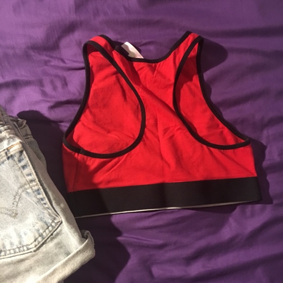 Pink Sport bra red - Picture 3 of 4